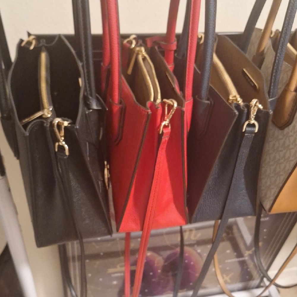 Elegant Black and Red Women's Tote Bag